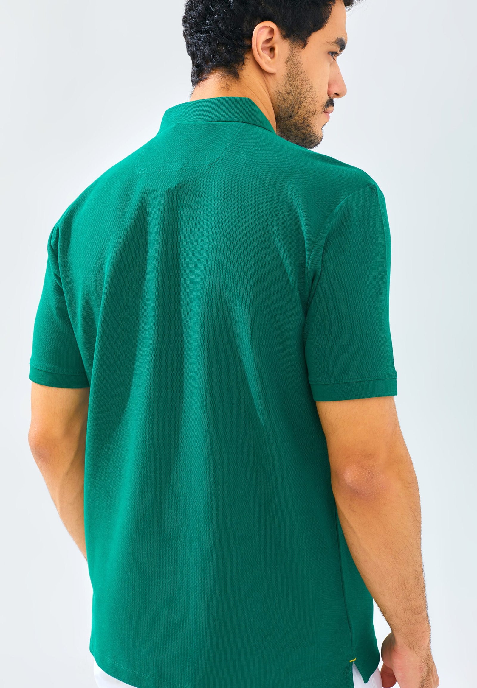 Jack Nicklaus Gallant Polo Shirt Pria Regular Fit Evergreen - Image 3