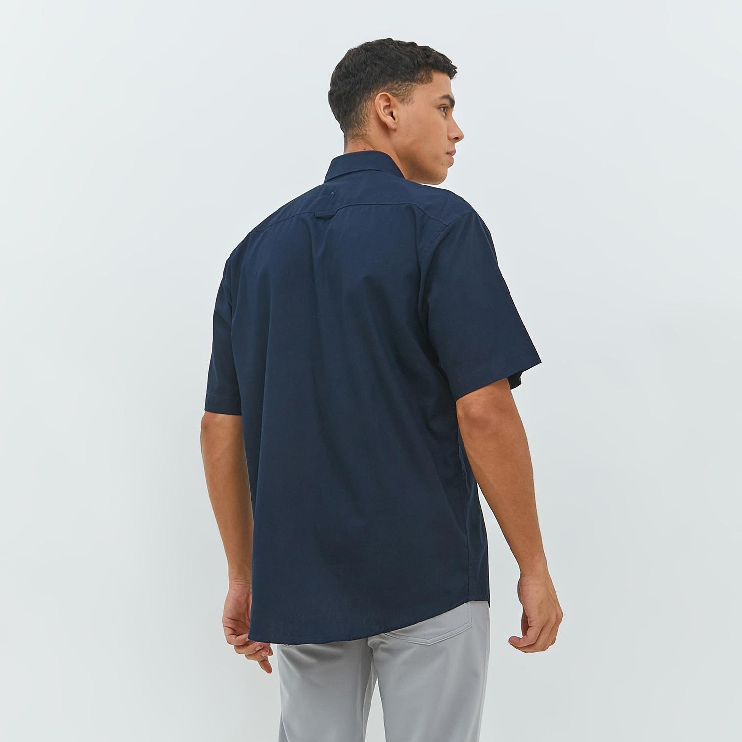 Jobb Vernon Kemeja Pria Lengan Pendek Regular Fit Navy - Image 6