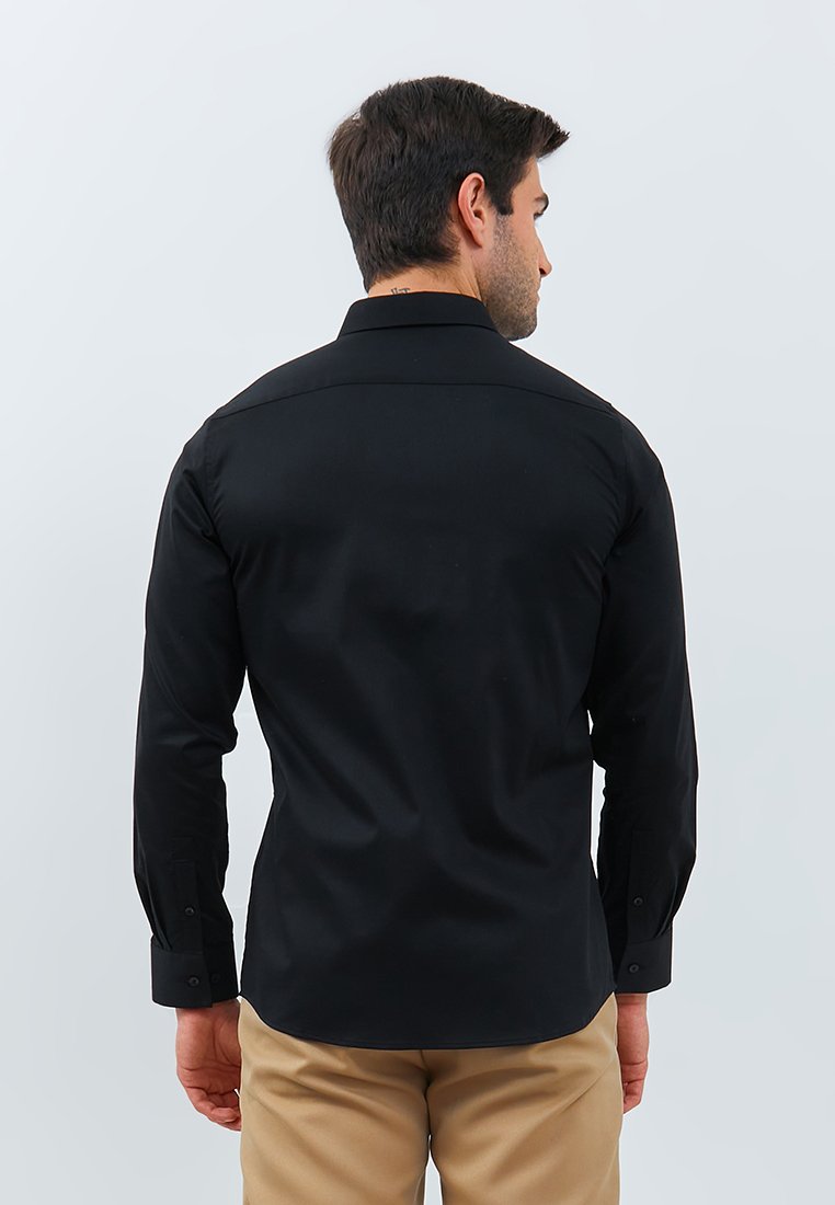 Jobb Calvington Kemeja Pria Lengan Panjang Slim Fit Hitam - Image 3