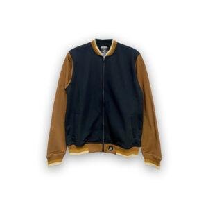 d&f Jaket Bomber Pria - Hitam Coklat