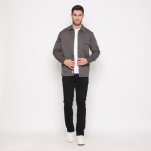 d&f Jaket Kemeja Kanvas - Stone