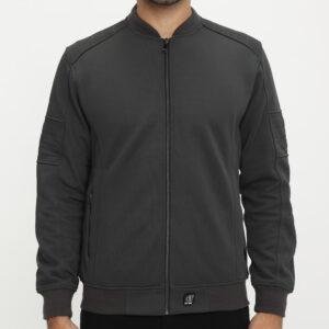 d&f Jaket pria bomber casual-abu tua