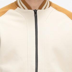 d&f CVC Jaket bomber pria - raglan cream