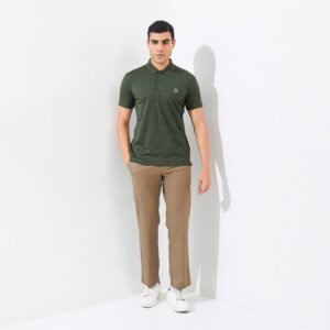 Jack Nicklaus Cornell Polo Shirt Pria Slim Fit Dark Green