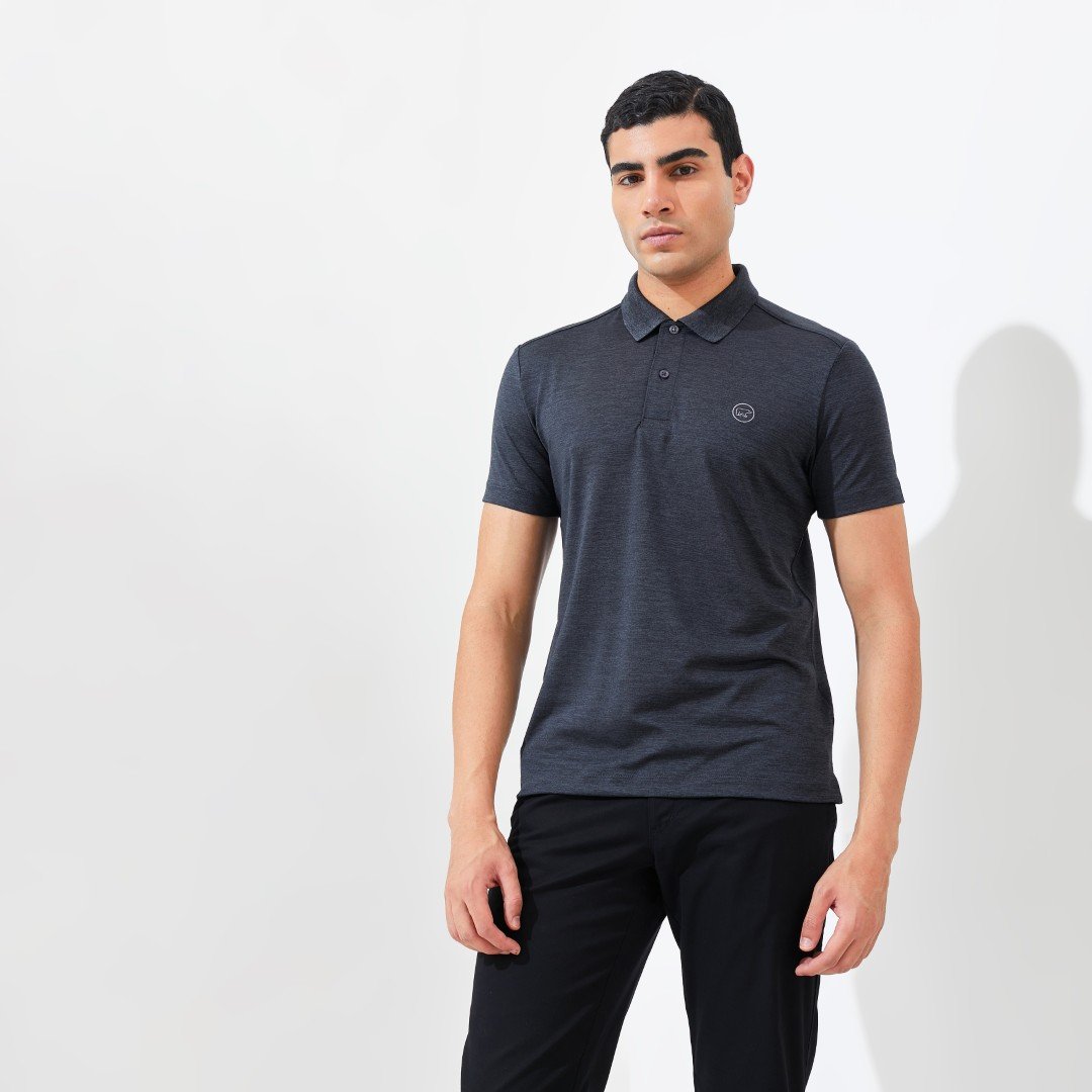 Jack Nicklaus Cornell Polo Shirt Pria Slim Fit Dark Grey - Image 3