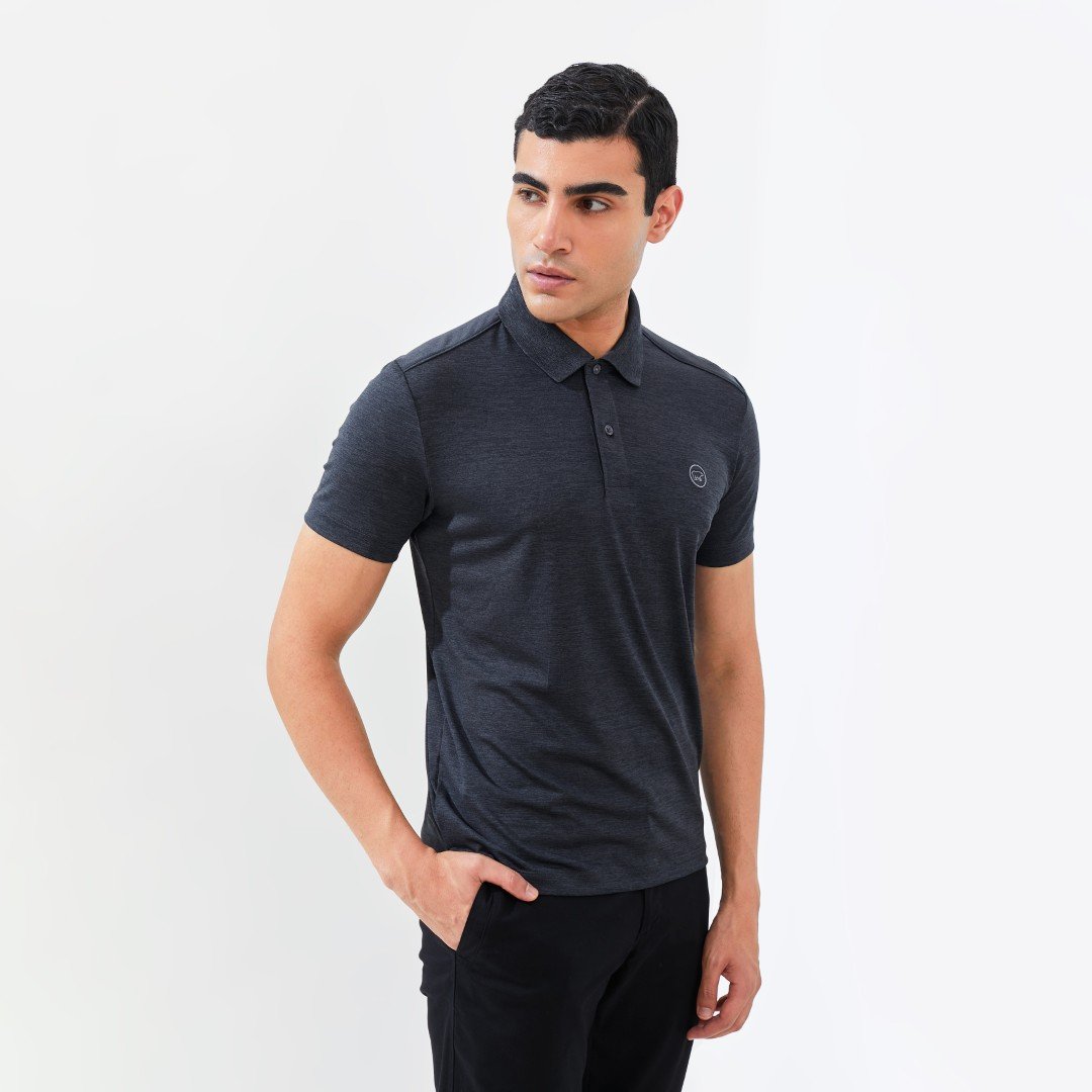 Jack Nicklaus Cornell Polo Shirt Pria Slim Fit Dark Grey - Image 2