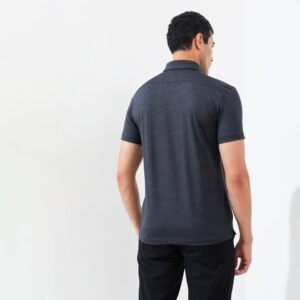 Jack Nicklaus Cornell Polo Shirt Pria Slim Fit Dark Grey