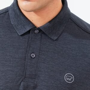Jack Nicklaus Cornell Polo Shirt Pria Slim Fit Dark Grey