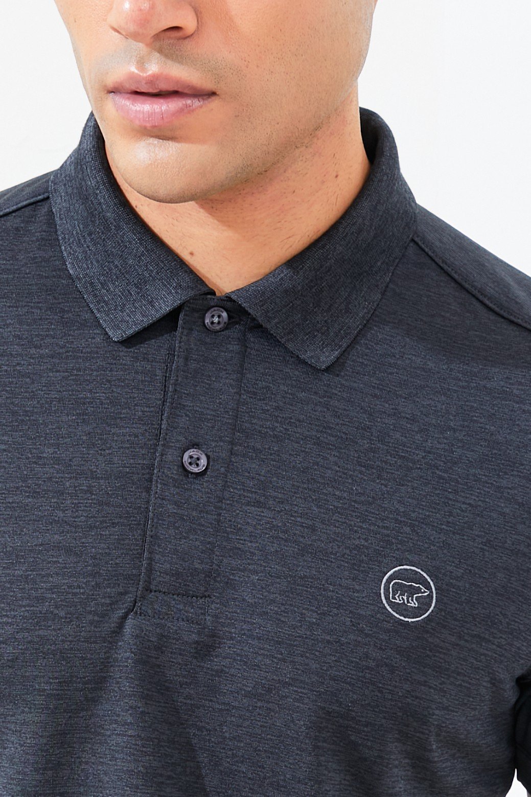 Jack Nicklaus Cornell Polo Shirt Pria Slim Fit Dark Grey - Image 5