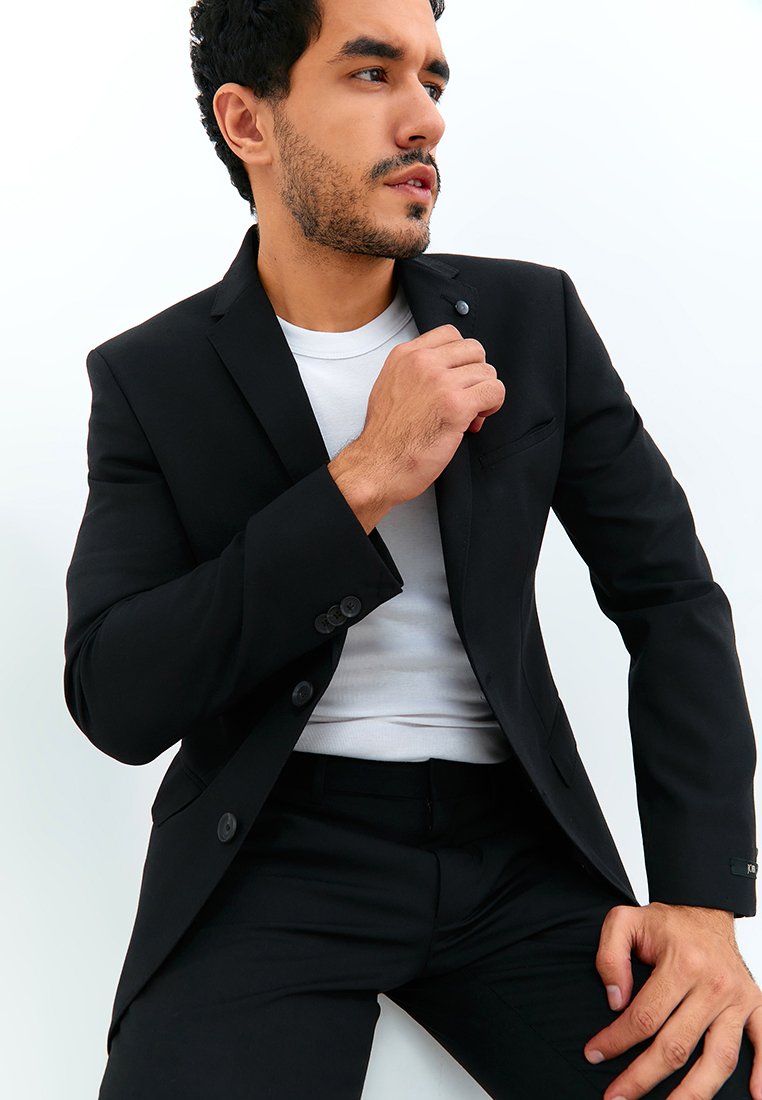 Jobb Downtown-T2 Jas Pria Slim Fit Hitam - Image 5