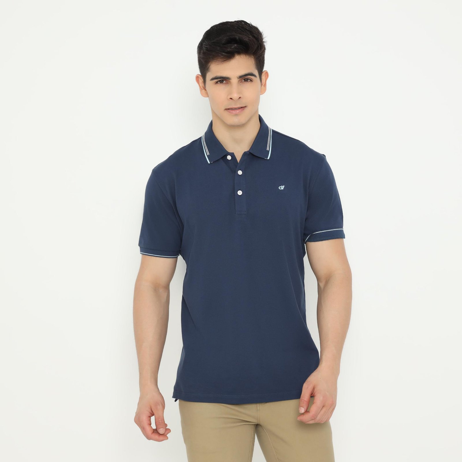 d&f Polo shirt basic - Navy
