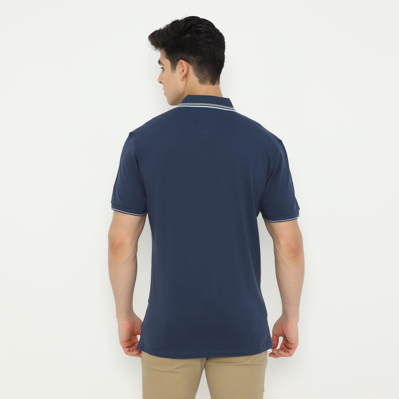 d&f Polo shirt basic - Navy - Image 3
