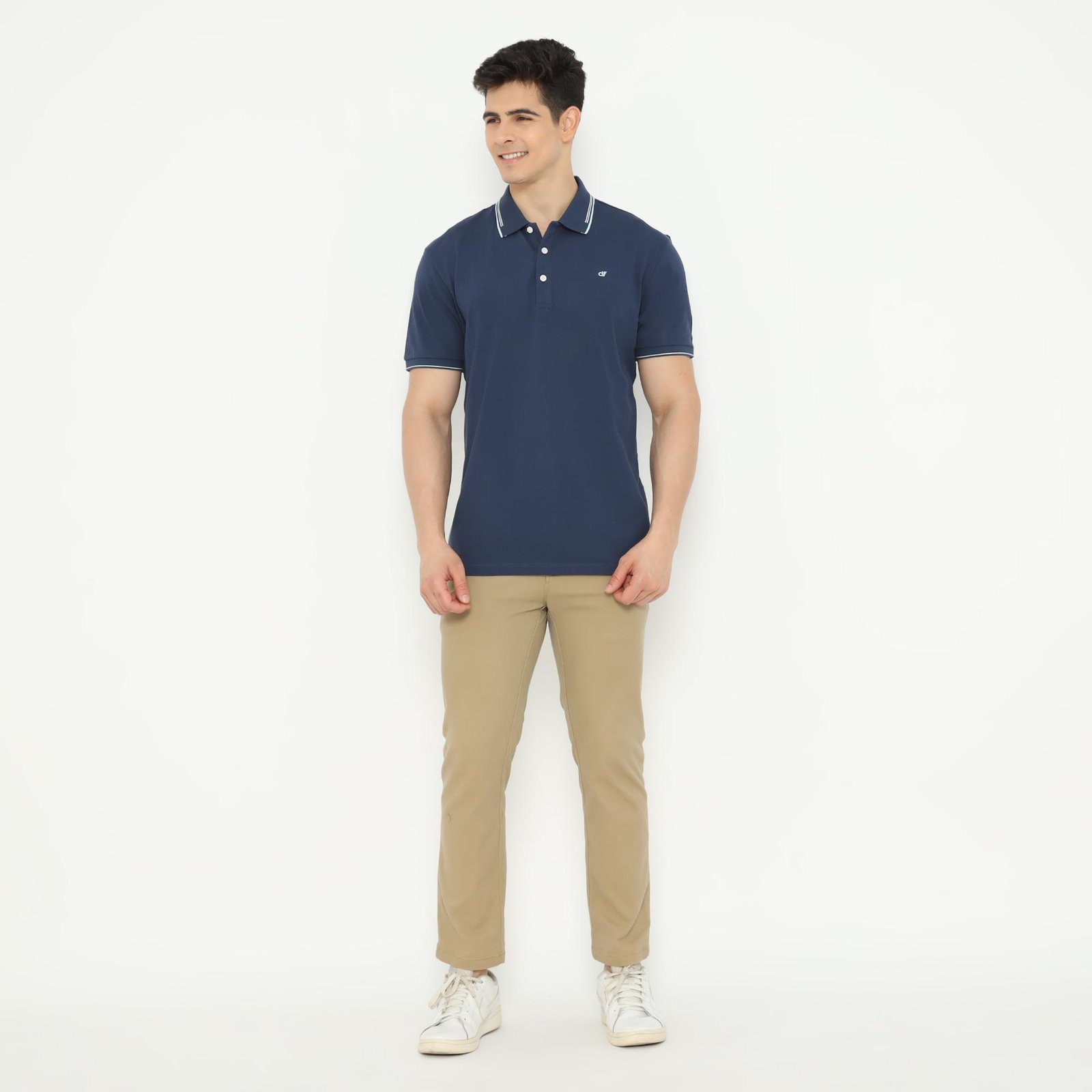 d&f Polo shirt basic - Navy - Image 5
