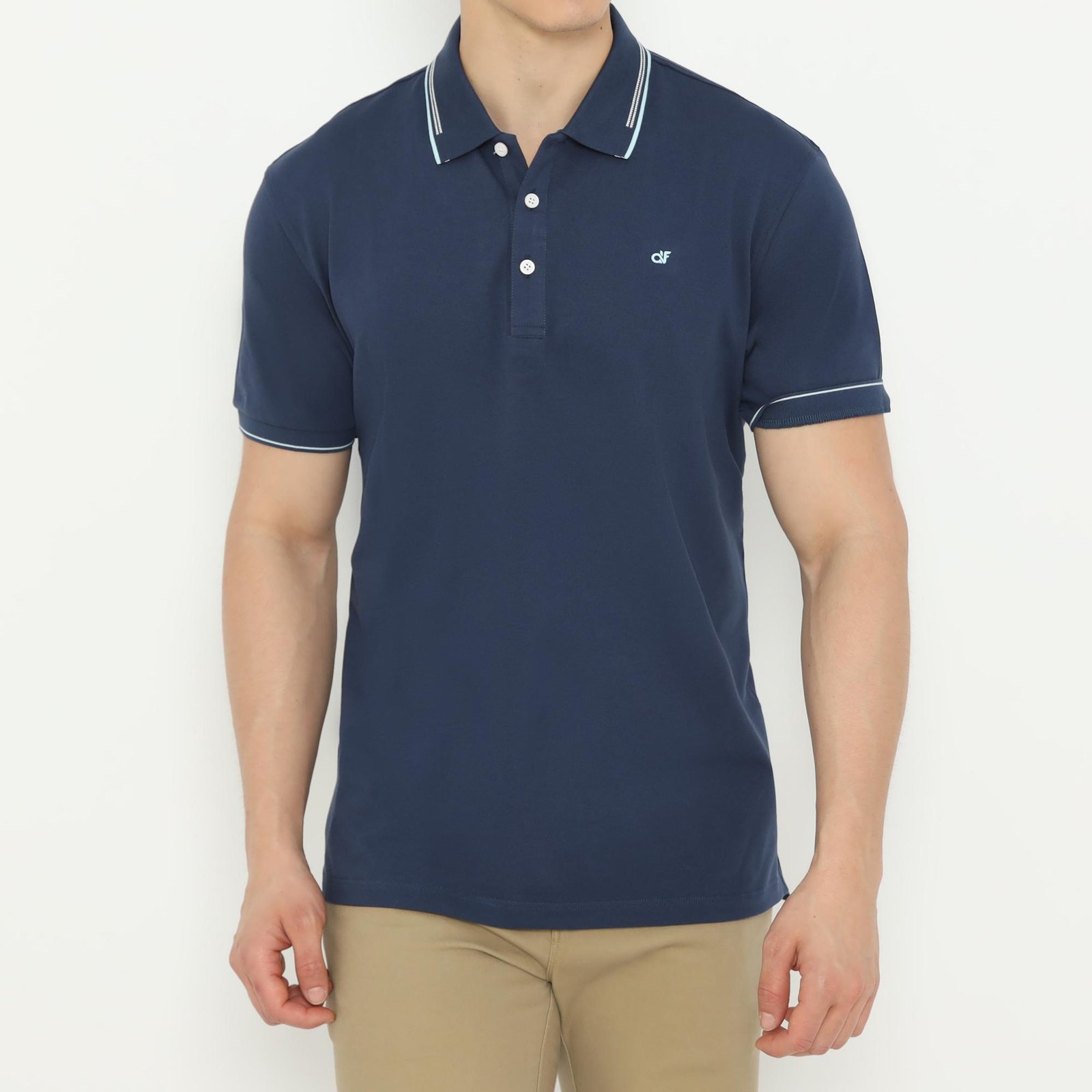 d&f Polo shirt basic - Navy - Image 4