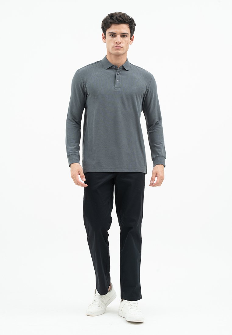 Jack Nicklaus Mezzo Polo Shirt Pria Regular Fit Monument Iron Gate - Image 5