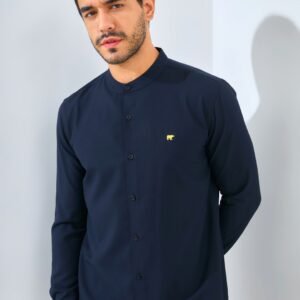 Jack Nicklaus Majestica Kemeja Pria Lengan Panjang Slim Fit Black