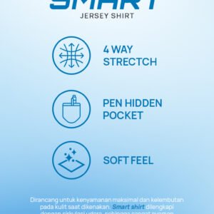 Jobb Beverly Kemeja Pria Lengan Panjang Slim Fit Light Blue