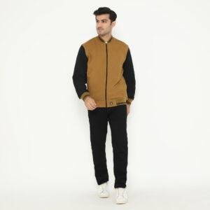 d&f Napoleon Jaket shoulder cut & sewn pria- Cream