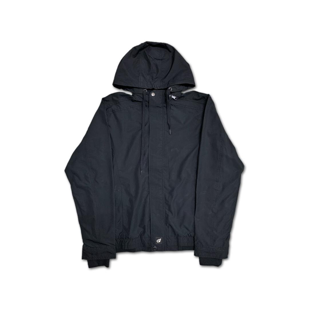 d&f Jaket Hoodie Parasut-Hitam