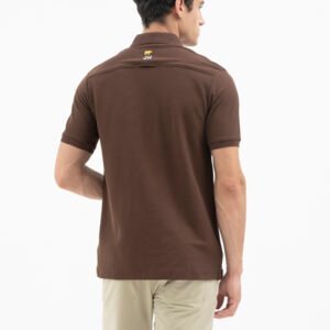 Jack Nicklaus Jazz Polo Shirt Pria Regular Fit Dark Brown