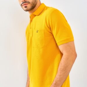 Jack Nicklaus Gallant Polo Shirt Pria Regular Fit Mustard