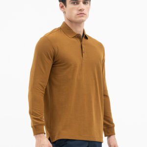 Jack Nicklaus Mezzo Polo Shirt Pria Regular Fit Monument Monk's Brown