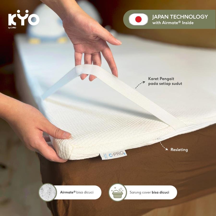 KYO Knot Your Ordinary Airmate Topper Mattress / Alas Kasur / Pelapis Kasur / Pelindung Kasur / Matras Kasur - Image 6