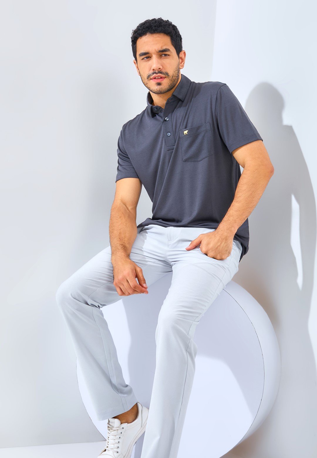 Jack Nicklaus Segesta Premium Heritage Polo Regular Fit Caviar - Image 5