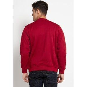 d&f Jaket pria Bomber casual - Maroon