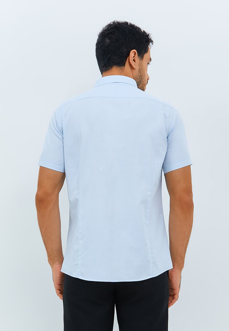 Jobb Perkins Kemeja Pria Lengan Pendek Slim Fit Light Blue - Image 3