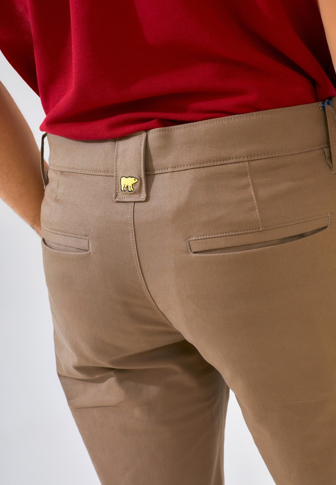 Jack Nicklaus Good Vibes Celana Pendek Pria Regular Fit Khaki - Image 5