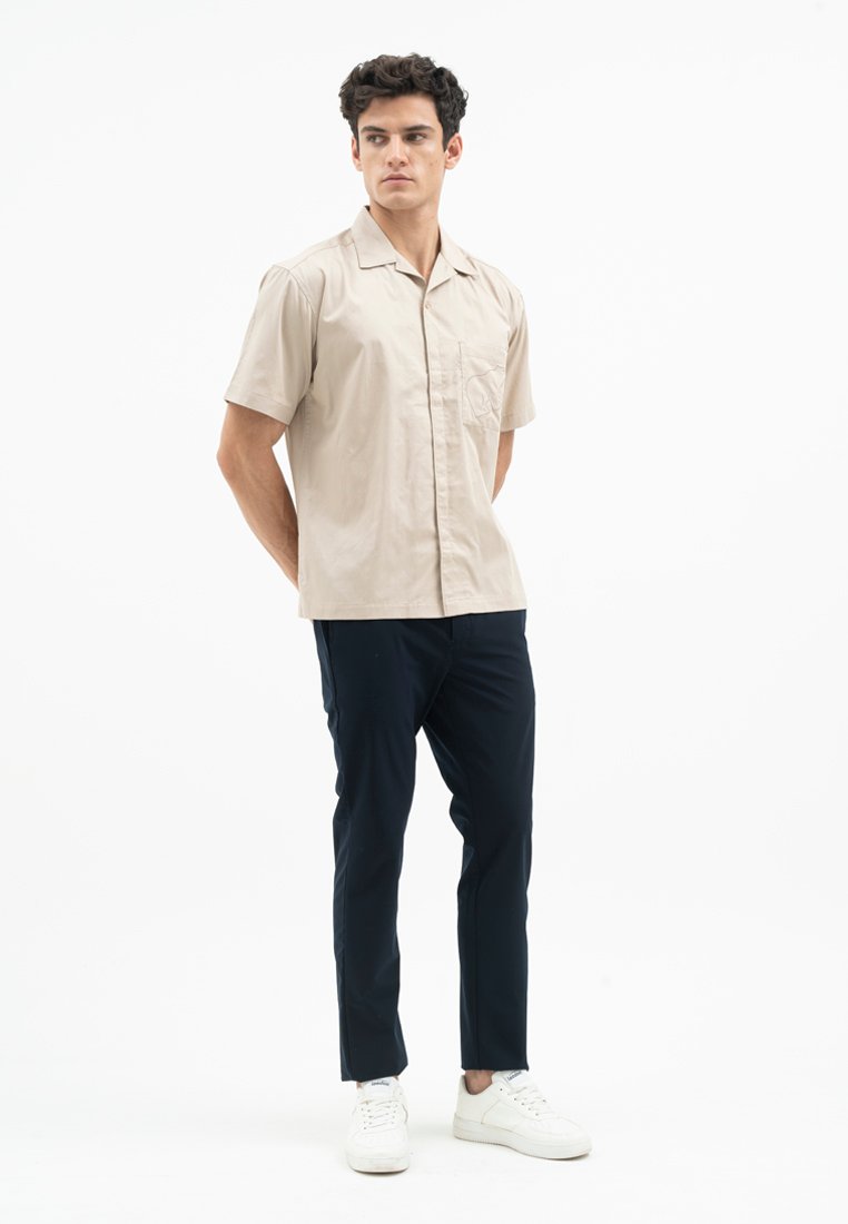 Jack Nicklaus Prodigy Kemeja Pria Lengan Pendek Regular Fit Khaki - Image 5