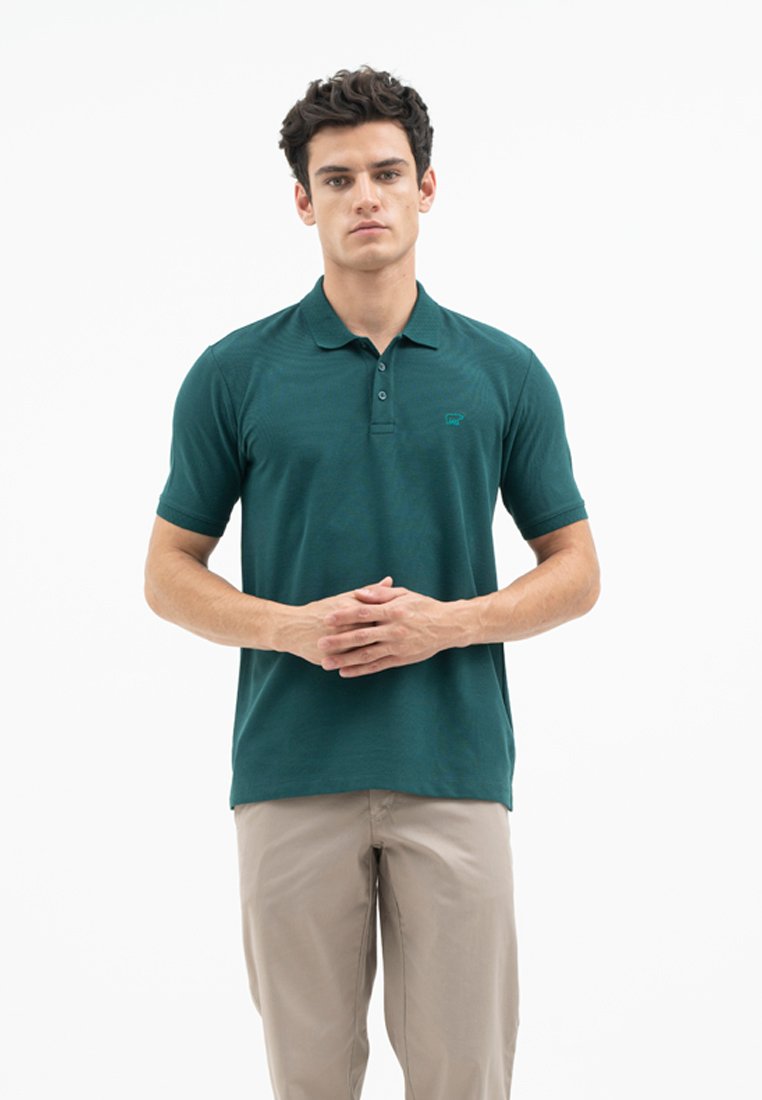 Jack Nicklaus Alpha Polo Shirt Pria Regular Fit Panderosa Green