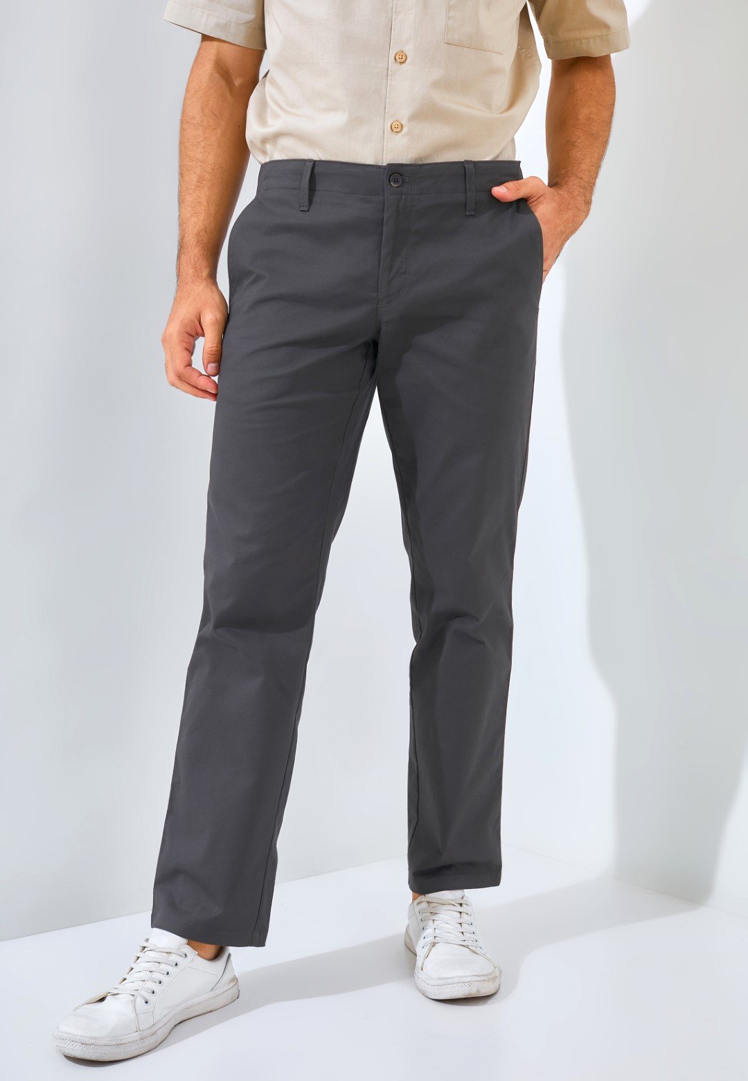 Jack Nicklaus Noble Haven Celana Panjang Pria Regular Fit Charcoal