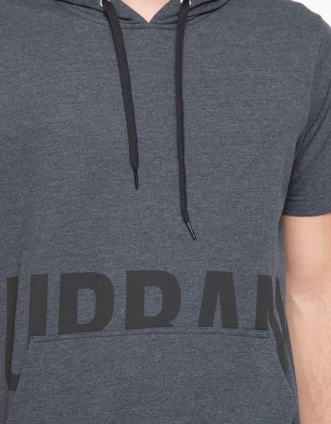 d&f Sweatshirt Hoodie Lengan Pendek Urban - Grey - Image 3