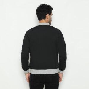 d&f CVC Jaket pria Bomber Table hitam peping - Abu muda