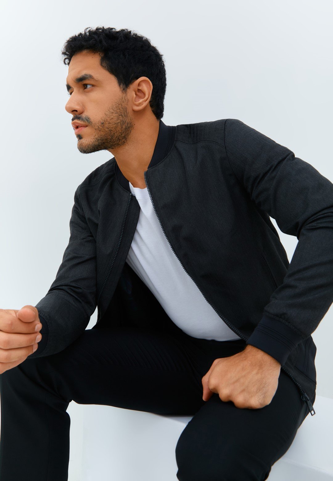 Jobb Weyhill Jacket Pria Slim Fit Dark Grey - Image 2