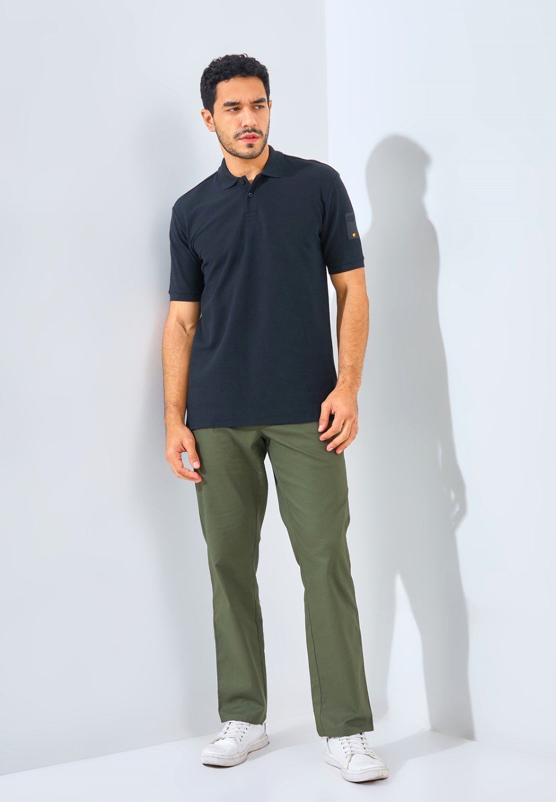 Jack Nicklaus Bariton Polo Shirt Pria Regular Fit Black - Image 4