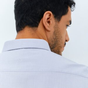 Jobb Pearsall Kemeja Pria Lengan Pendek Slim Fit Light Grey