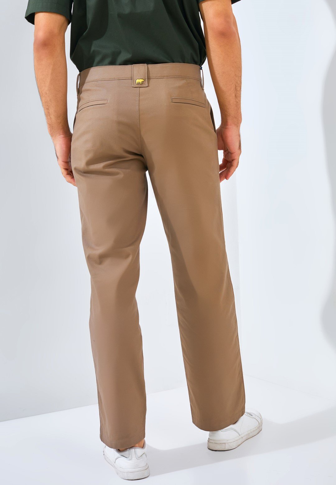 Jack Nicklaus Continent Celana Panjang Pria Regular Fit Khaki - Image 3