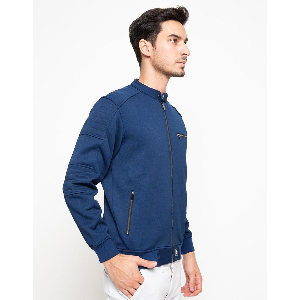 d&f Jaket pria bomber casual - Navy - Image 5