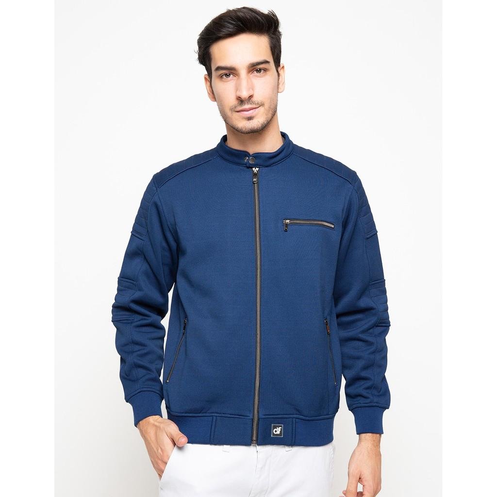 d&f Jaket pria bomber casual - Navy - Image 4