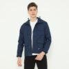 d&f jaket parachute parka - navy
