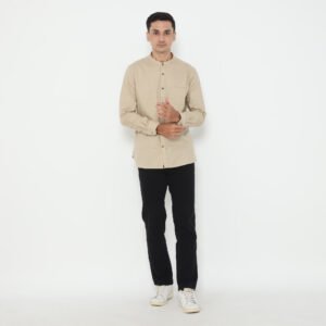 d&f x Izzue Kemeja Koko L/S Kaza – Cream