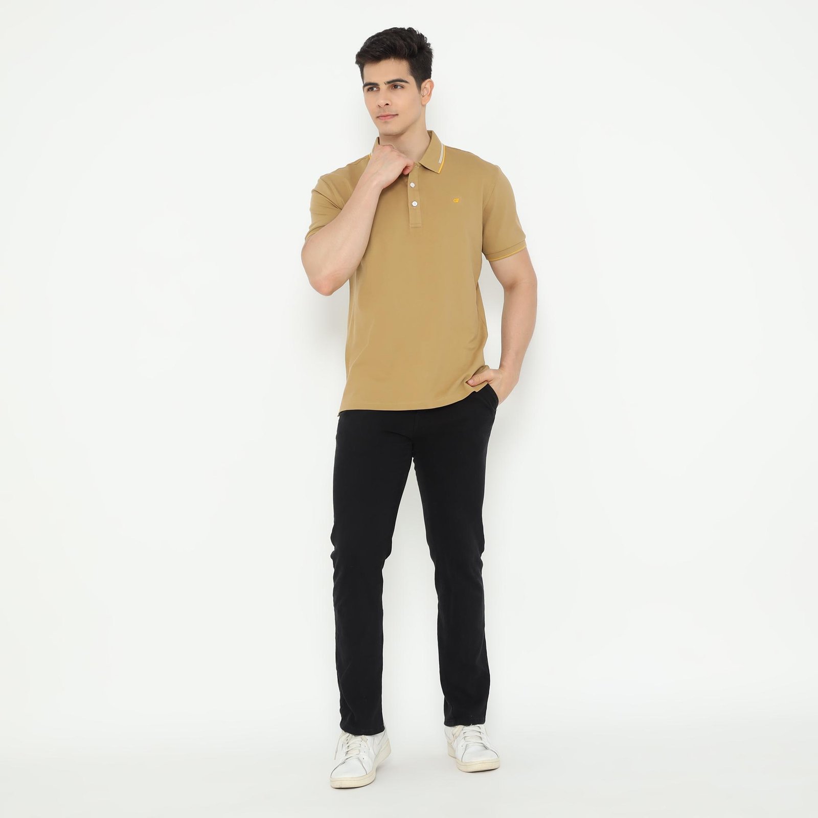 d&f Polo shirt basic - khaki - Image 3