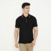 d&f Polo shirt basic - Hitam