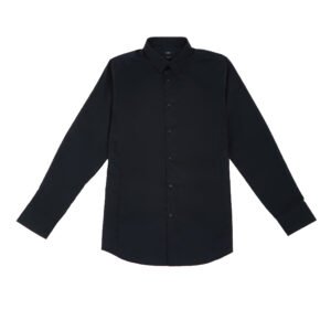 Jobb Calvington Kemeja Pria Lengan Panjang Slim Fit Hitam