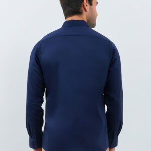Jobb Calvington Kemeja Pria Lengan Panjang Slim Fit Navy