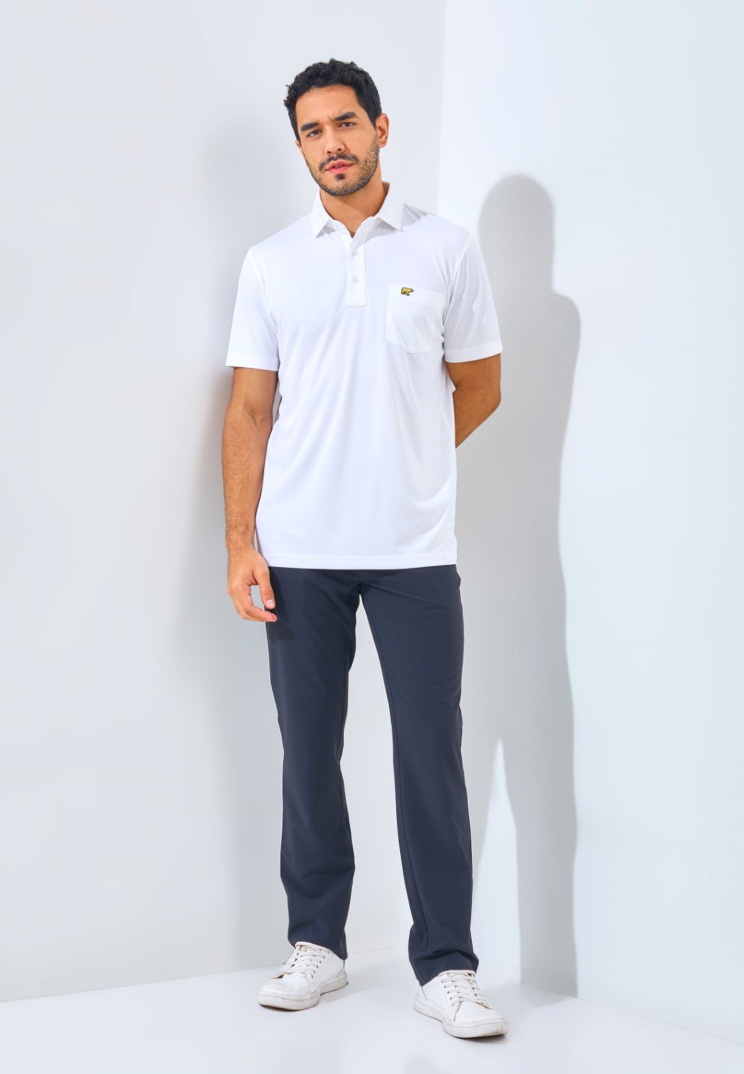 Jack Nicklaus Segesta Premium Heritage Polo Regular Fit Bright White - Image 4
