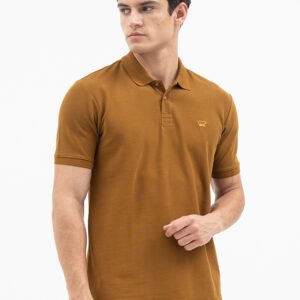 Jack Nicklaus Alto Polo Shirt Pria Regular Fit Monk's Brown